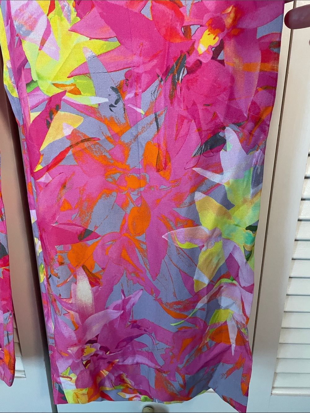 NWOT Trina Turk Pink Yellow floral wide leg pants Sz 0 full length - Picture 3 of 6